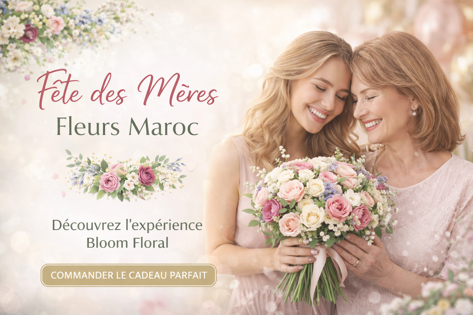 Fête des mères fleurs Maroc en 2026 : Quel bouquet offrir à votre maman ?