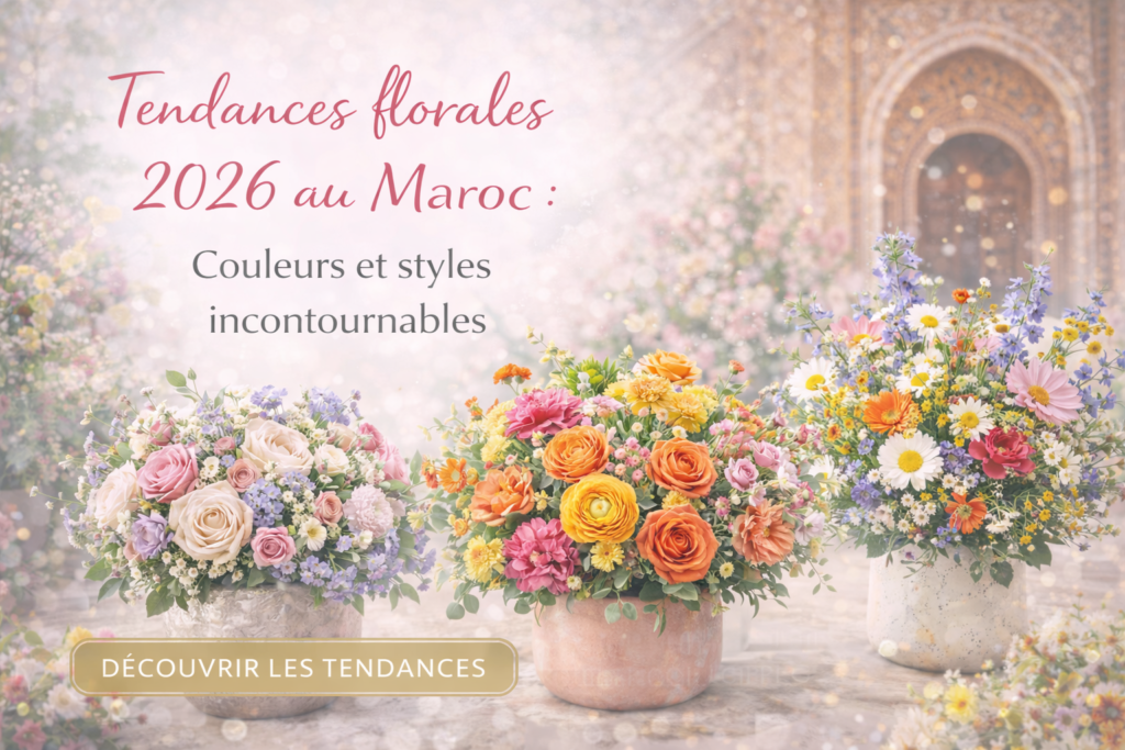 Tendances florales 2026 au Maroc : couleurs et styles incontournables