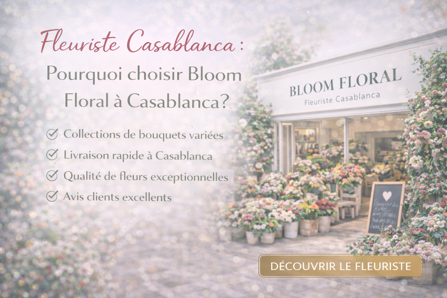 Fleuriste Casablanca: Pourquoi choisir Bloom Floral à Casablanca?