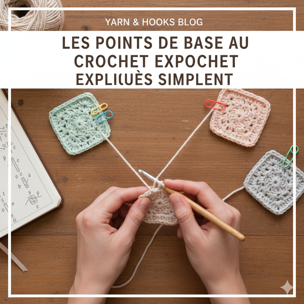 Les points de base au crochet expliqués simplement