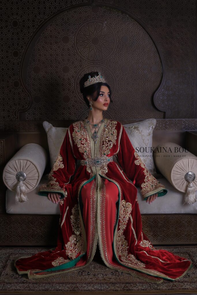Caftan luxe image marocain haute couture élégant